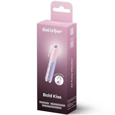 Auflegevibrator Bold Kiss Wave Klitoris-Stimulator Rosa / Violett.1