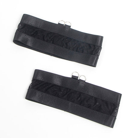 Subblime - 955236 Schwarzer Bondage-Bh mit Strumpfband-Set S/M