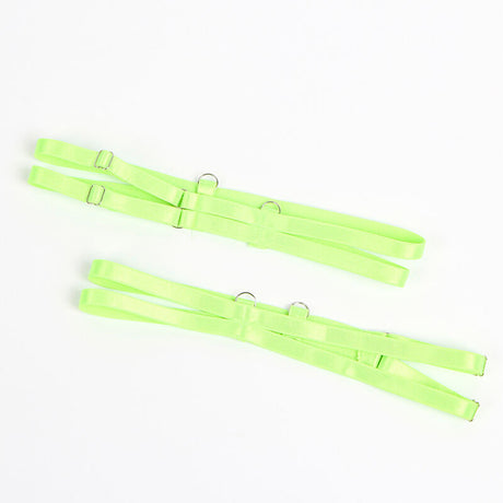 Subblime - 955328 Bh-Set mit Spitze und Strumpfband Grün und Blau L/XL