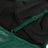 Subblime - 955441 Kleid mit Grünen Lederträgern L/XL