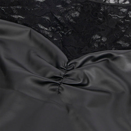 Subblime - 955601 Langärmeliges Kleid mit Schwarzer Spitze L/XL