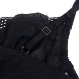 Subblime - 955618 Spitzen-Bodysuit mit Unterteilverschluss Schwarz S/M