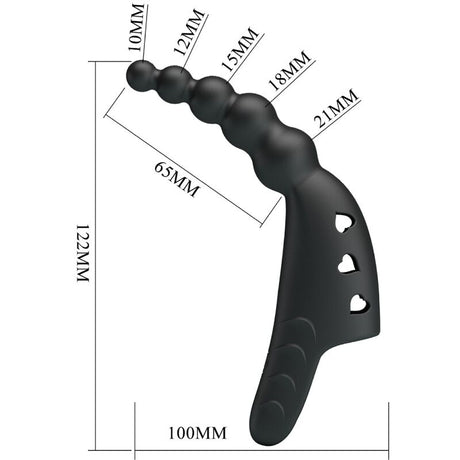 Pretty Love - Jordin Fingervibrator 10 Vibrationen Schwarz