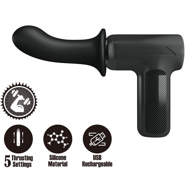 Pretty Love - Dj Doctor Massager 5 Einstellungen Schwarz