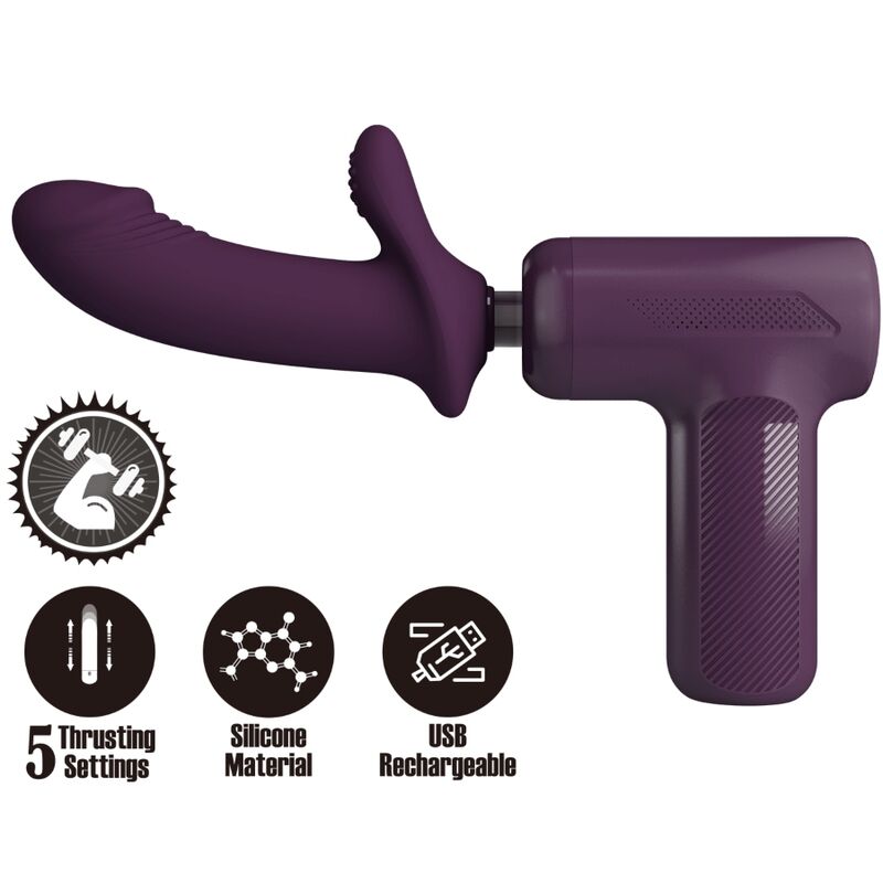 Pretty Love - Dj Scholar Massager 5 Einstellungen Lila