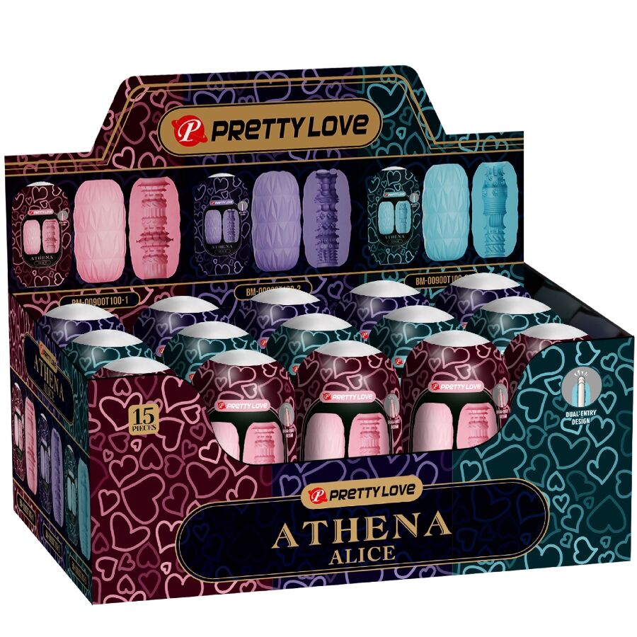 Pretty Love - Athena Alice Pack 15 Verschiedene Männliche Masturbatoren