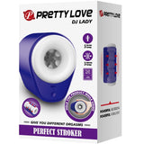 Pretty Love - Dj Lady Männlicher Masturbator mit Vibration 5 Einstellungen Lila