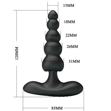 Pretty Love - Corban Analvibrator 10 Vibrationen Schwarz