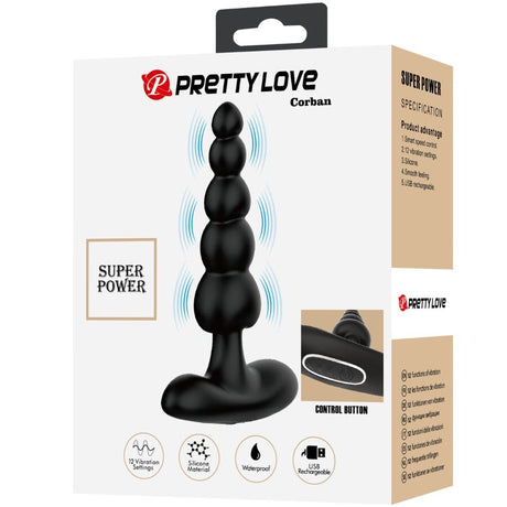 Pretty Love - Corban Analvibrator 10 Vibrationen Schwarz