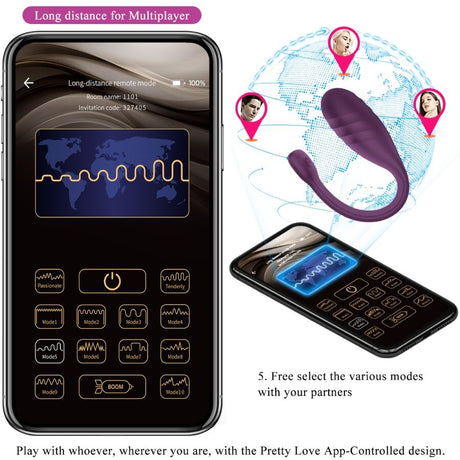 Pretty Love - Leviathan App-Gesteuerter Vibrator Lila