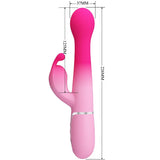 Pretty Love - Dejon 3 in 1 Multifunktions-Rabbit-Vibrator Rosa
