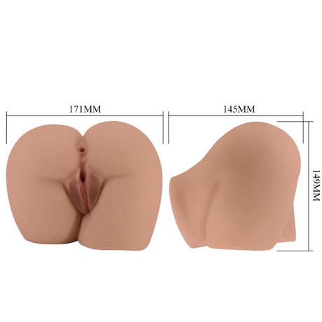 Crazy Bull - Bernace Ass Vibrator mit Realistischer Vagina und Anus Flesh Fernbedienung