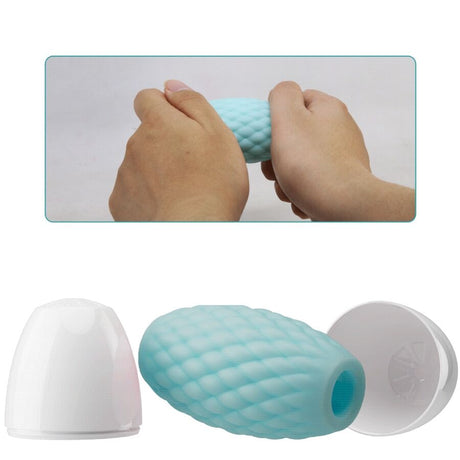 Masturbator Athena Eros Männlicher aus Silikon Himmelblau.4