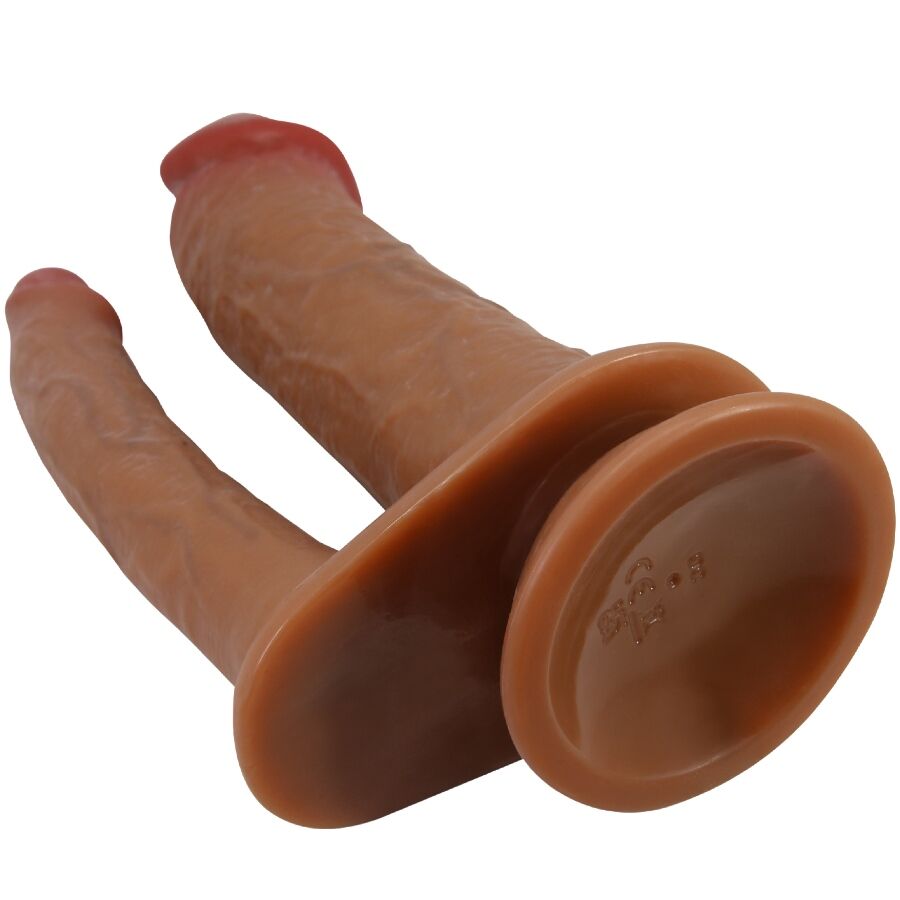 Pretty Love - Hulbert Doppelter Realistischer Dildo mit Vibration Mulato