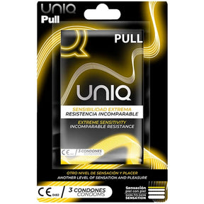 Uniq - Pull Latexfreie Kondome mit Streifen 3 Einheiten
