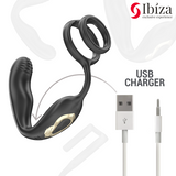 Ibiza - Wiggle Ferngesteuerter Rotierender Analstecker mit Dammvibration und Penisvergrösserungsringen