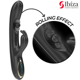 Ibiza - Leistungsstarker Rabbit-Vibrator mit Massage-Rollenperle