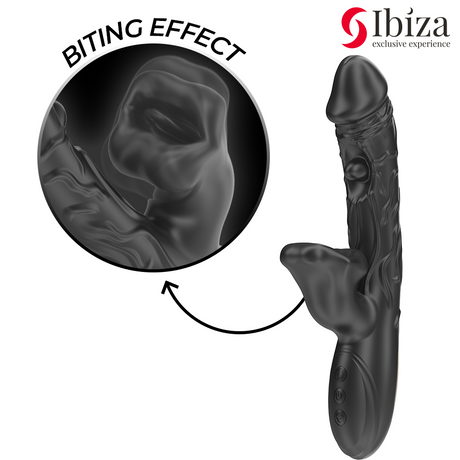 Ibiza - Vibrator und Klitoris-Stimulator mit Beiss- und Rotationseffekt