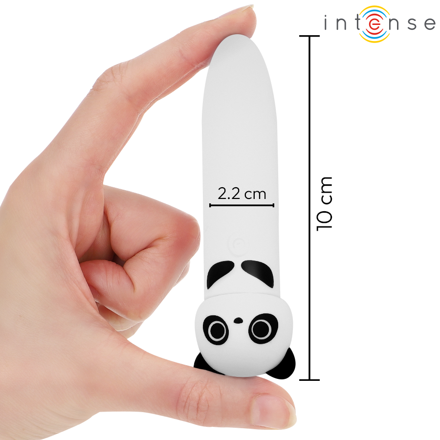 Intense - Poh Panda Vibrierender Bullet, USB Wiederaufladbar, 10 x 2,2 cm