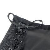 Subblime - 957582 Leder-Bh und Rock-Set Schwarz S/M