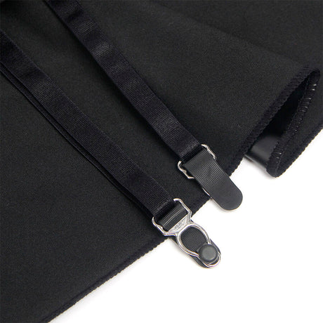Subblime - 957711 Lederkleid mit Spitzenreissverschluss Schwarz L/XL