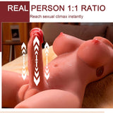 Xise - Miah Lady Boy Weiblicher Torso mit Dildo mit Vibration und Stossfunktion 55 cm