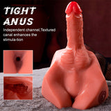 Xise - Michael Realistischer Dildo und Anusmasturbator mit Stossfunktion, 15 cm