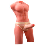Xise – Jason Halbkörper Realistischer Männlicher Torso mit Stoss- und Vibrationsmöglichkeiten 55 cm