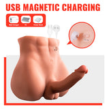Xise - Bertlett Dildo Ass Realistischer Dildo und Anus-Masturbator Frontposition mit Stossfunktion 18 cm