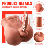 Xise - Bertlett Dildo Ass Realistischer Dildo und Anus-Masturbator Frontposition mit Stossfunktion 18 cm