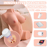 Xise - Dania - Realistischer, Vibrierender Weiblicher Torso mit Stossfähigkeiten, 52 cm