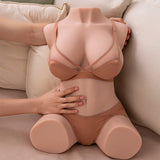 Xise - Dania - Realistischer, Vibrierender Weiblicher Torso mit Stossfähigkeiten, 52 cm
