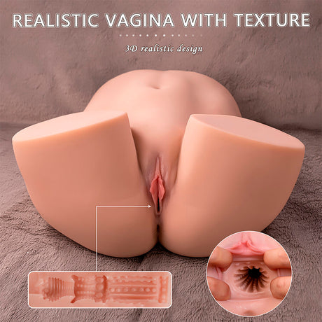 Xise - Ethel Realistischer Vagina-Masturbator mit Mehreren Vibrationspositionen