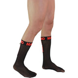 Macho - Dünne Socken Einheitsgrösse Schwarz/Rot