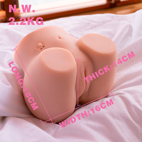 Xise - Connie Back Masturbator für Vagina und Anus, Realistische Mehrfachpositionen mit Vibration