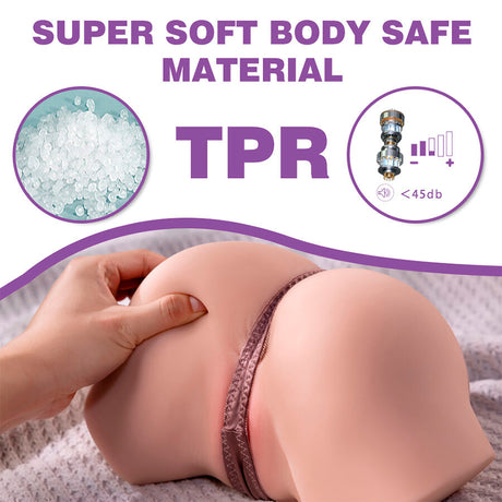 Xise - Fennie Realistischer Masturbator mit Vibrationsfunktion und Mehreren Positionen für Vagina und Anus
