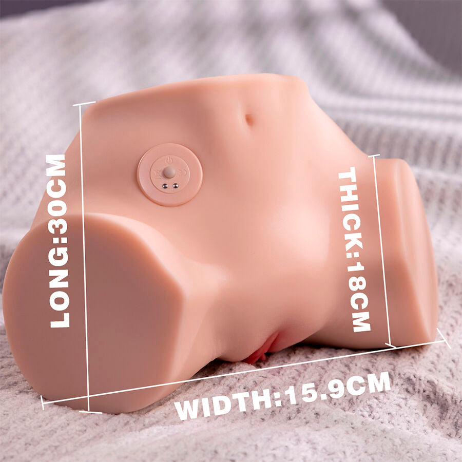 Xise - Fennie Realistischer Masturbator mit Vibrationsfunktion und Mehreren Positionen für Vagina und Anus