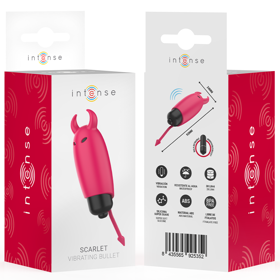 Intense - Scarlet Vibrierende Kugel Red Demon 9,3 x 2,4 cm