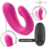 Intense - Janet Doppelter U-Förmiger Stimulator und Vibrator mit Fernbedienung Rosa