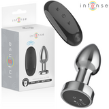 Intense - Anal Plug 10 Vibrationen Metall mit Fernbedienung S