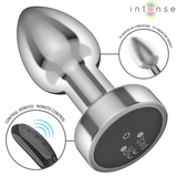 Intense - Anal Plug 10 Vibrationen Metall mit Fernbedienung S