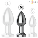 Intense - Anal Plug 10 Vibrationen Metall mit Fernbedienung M