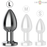 Intense - Anal Plug 10 Vibrationen Metall mit Fernbedienung L