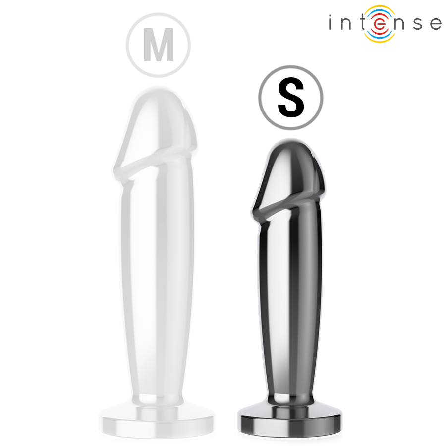 Intense - Anal Plug 10 Vibrationen Metalldildo mit Fernbedienung S