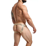Mob - Dngeon Jockstrap Goldener Cockring Eine Grösse