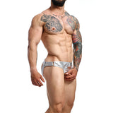 Mob - Dngeon Jockstrap Silberner Cockring Eine Grösse