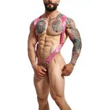 Mob - Dngeon Cross Back Harness Rosa Eine Grösse