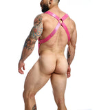 Mob - Dngeon Cross Back Harness Rosa Eine Grösse