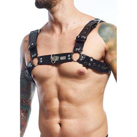 Mob - Dngeon Schwarzer Harness-Gürtel, Einheitsgrösse