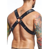 Mob - Dngeon Schwarzer Harness-Gürtel, Einheitsgrösse x